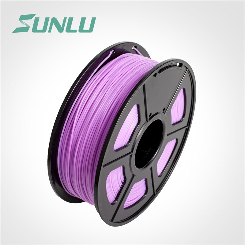 SUNLU PLA Filament 1.75mm 1KG With Spool Plastic PLA 3D Printer Filament Good Toughness Materials: PLA-LUMINOUS PURPLE