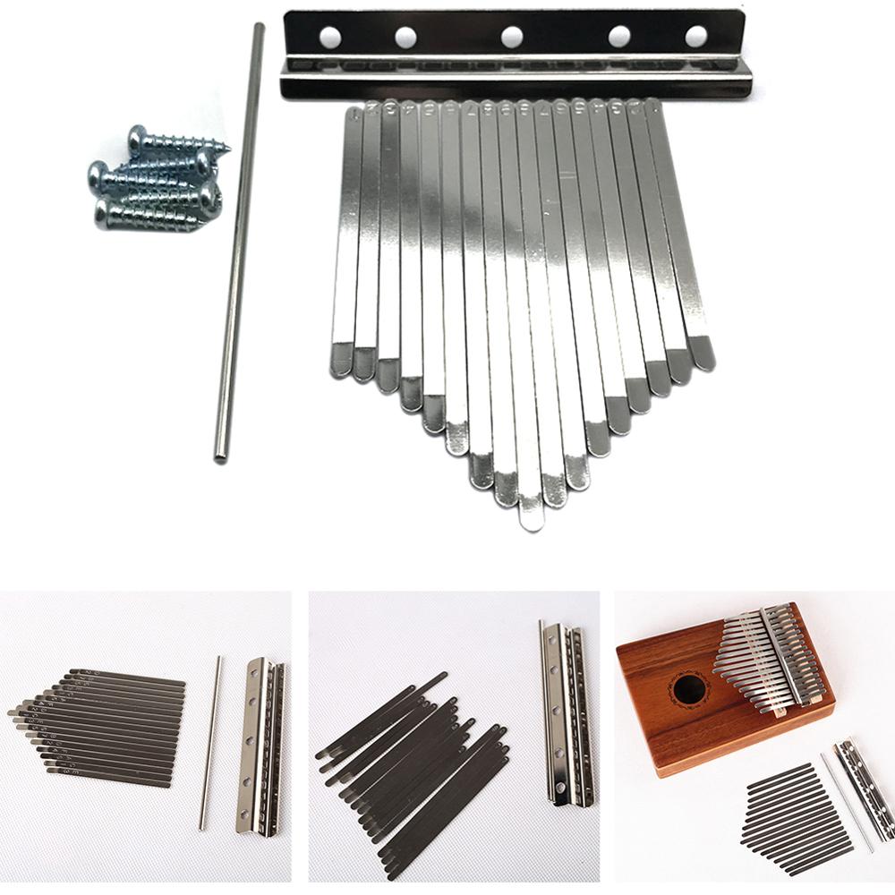 Juego de llaves 8/17 para el puente del Piano Kalimba, pieza de repuesto DIY para el teclado Mbira de acero al manganeso