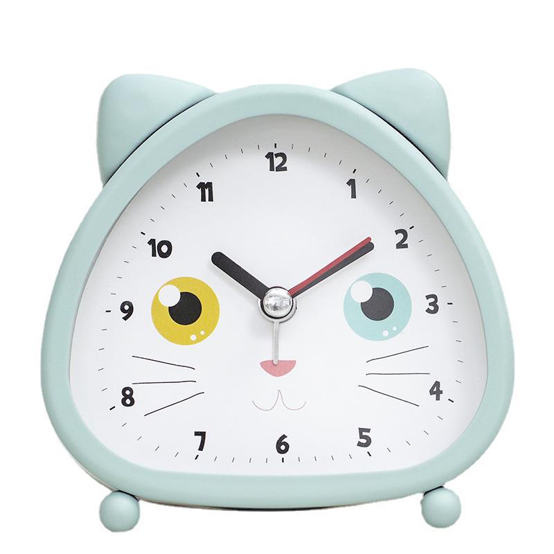 Cartoon Kleine Wekker Studenten Gebruik Nachtkastje Lichtgevende Kinderen Mute Creatieve Persoonlijkheid Lui Klok Alarm