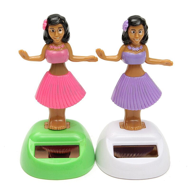 4x Zonne-energie Dancing Hula Meisje Swingende Bobble Speelgoed Cadeau Voor Auto Decoratie