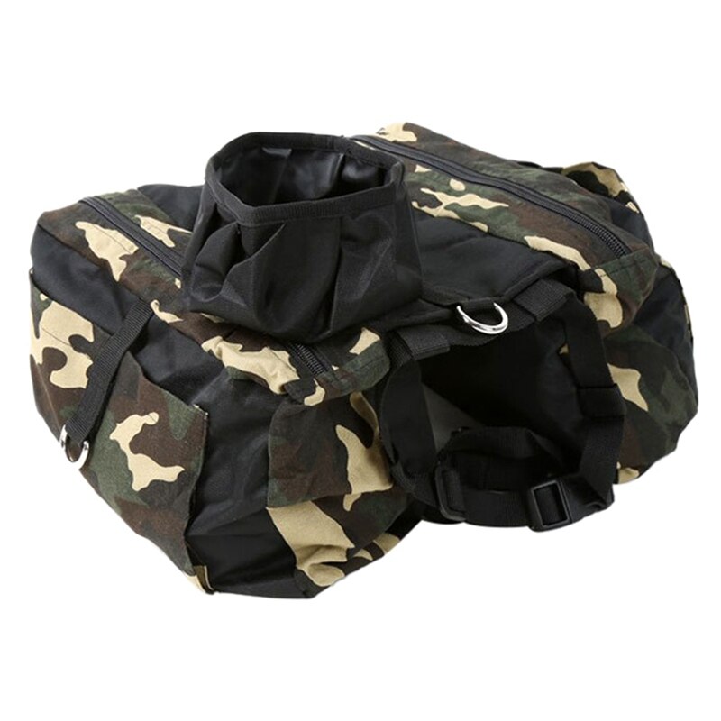 Hond Rugzak Harnas Oxford Doek Grote Hond Tas zadeltas Outdoor Reizen Wandelen Rugzak voor Midden Grote Hond Rugzak