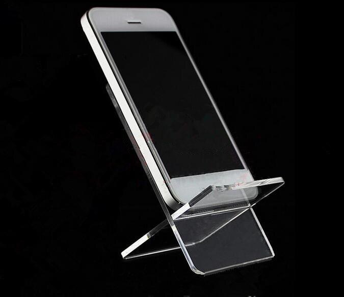 5pcs Mobile cell phone display stand rack Clear Acrylic phone case shoes/ Action doll holder jewelry bracket