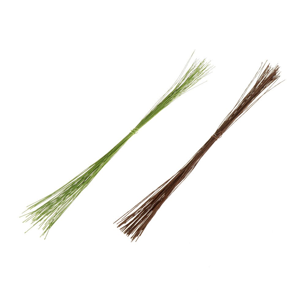 50PCS/set Paper Wire Diameter Long Iron Wire Used For DIY Nylon Stocking Flower Making