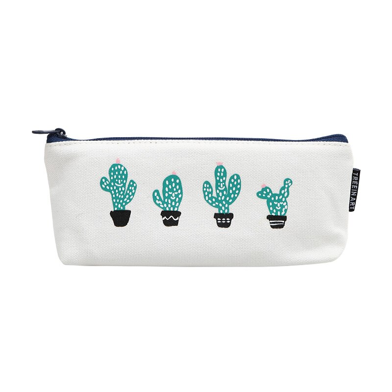Trousse à crayons Cactus Bts, sac de rangement pour cosmétiques, papeterie, , boîte à crayons, fournitures scolaires: B
