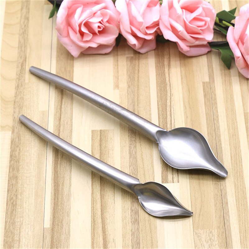 1 Pcs Deco Spoon Decorate Food Draw Tool Sauce Dressing Plate Dessert Bakeware Cake Spoons Tools