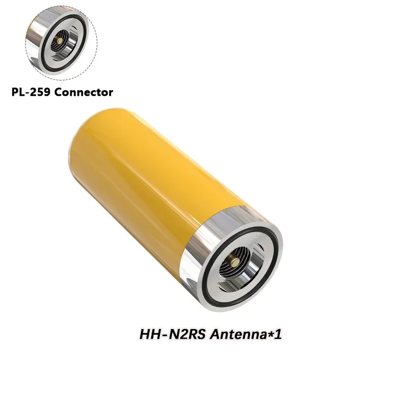 Antena de Radio corta para coche UHF/VHF de doble banda HH-N2RS PL-259 antena 136-174MHz/400-480MHz para IC-980 PRO KT8900 BJ-218 Radio móvil: Naranja