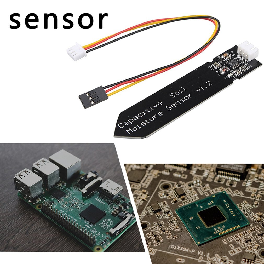 Analog Capacitive Soil Moisture Sensor Corrosion Resistant With Cable Wire Capacitive soil moisture sensor