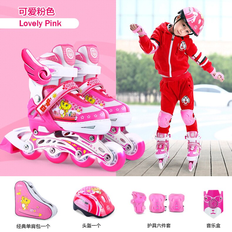 Beginner roller skates children's full set of outdoor roller skates skating inline roller skates
