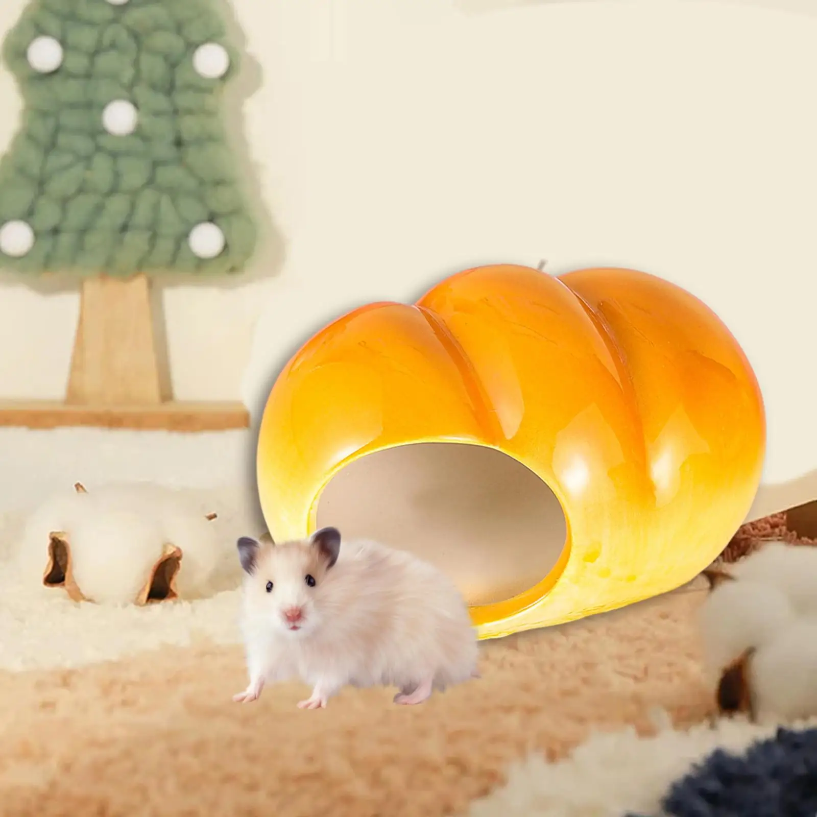 Hamster Kooi Huisdier Nestelen Mini Hutten Leuke Koeling Bed Zomer Schuilplaats Nest Hamster Huis voor Hamster Eekhoorn Egel Kleine Huisdier