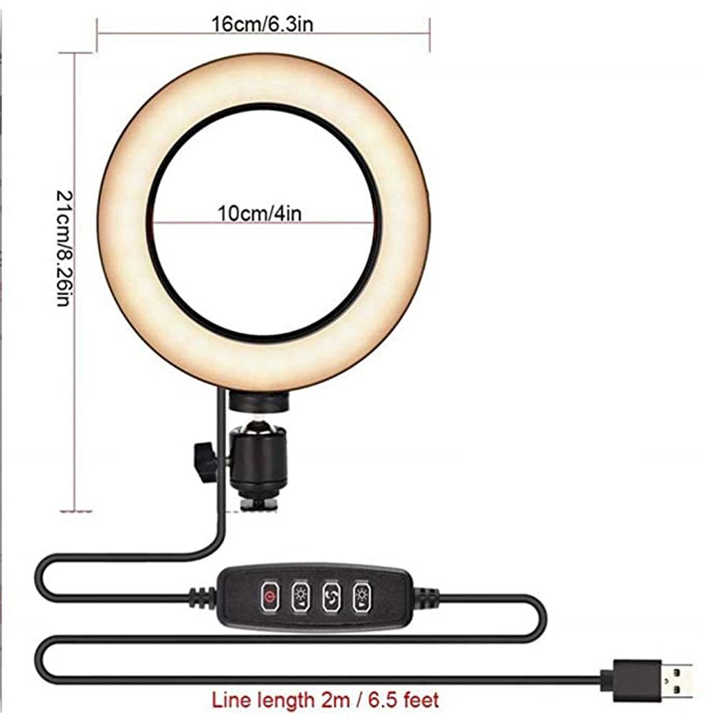 8 pouces Led réglable anneau lumière avec trépied téléphone Mobile contrôleur sans fil en direct beauté lampe Dimmable photographie lumière 10000