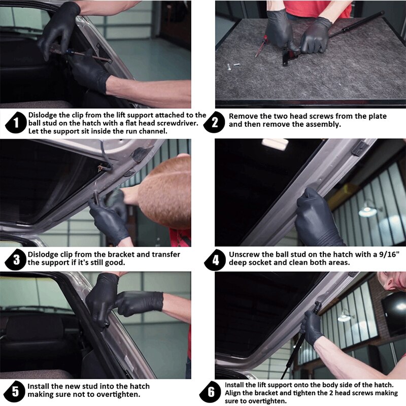 Ascenseur de coffre de hayon arrière | Accessoires de voiture pour Toyota Yaris 2007 Auto, Support de levage de jambe de gaz réglable par ressort 1 pièce