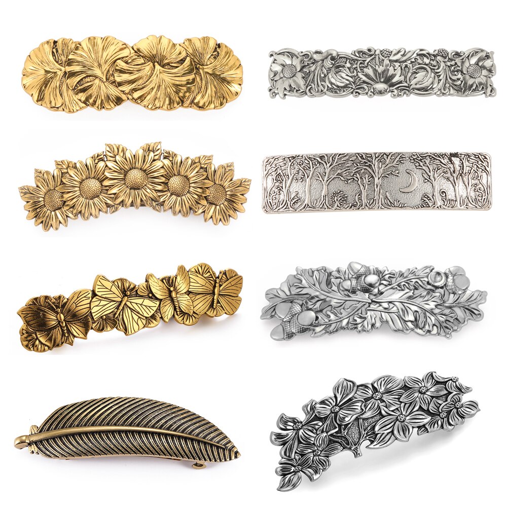 Skyrim Ginkgo Daisy fleur plante pince à cheveux mariée diadème rétro femmes épingle à cheveux Barrette luxe mariage cheveux accessoires