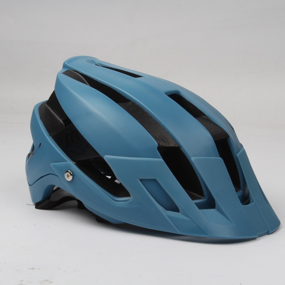 Bicycle Helmet Cycling Helmet Men Women MTB Road Bike Helmet Removable brim helmet casco bicicleta casco ciclismo helmet bike: Blauw