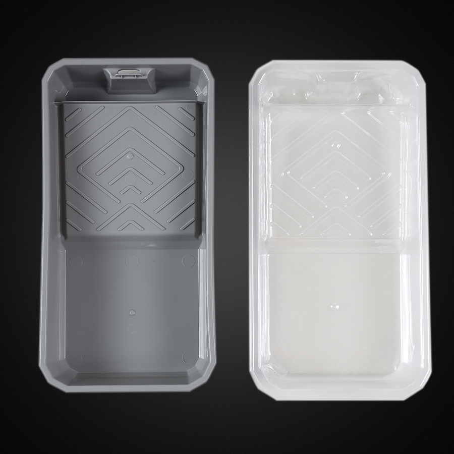 4-delige set voordelige verfbakken met 3 wegwerpvoeringen voor gemakkelijke en tijdbesparende snelle constructie.