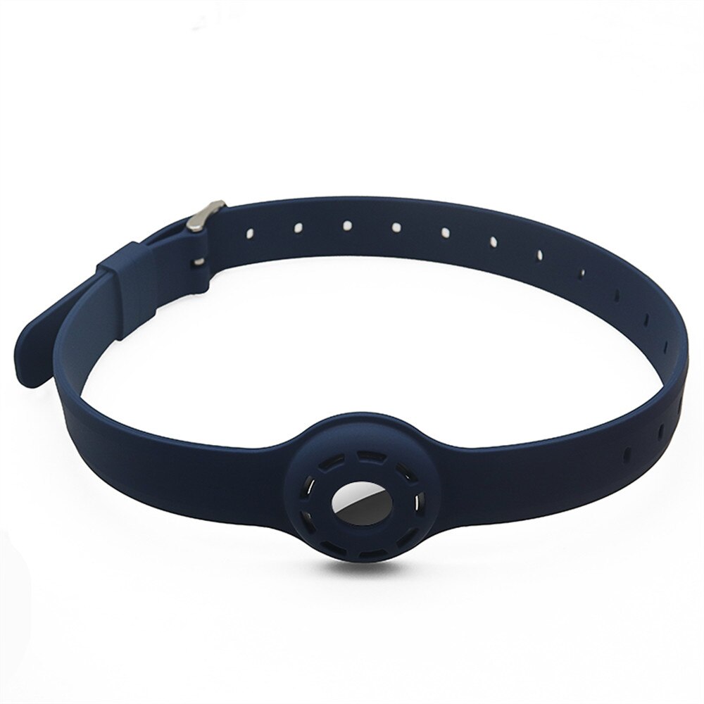 1pc til apple airtag etui hund kat halsbånd gps finder farverigt lysende beskyttende silikone etui til apple air tag tracker cover: Mørkegrøn