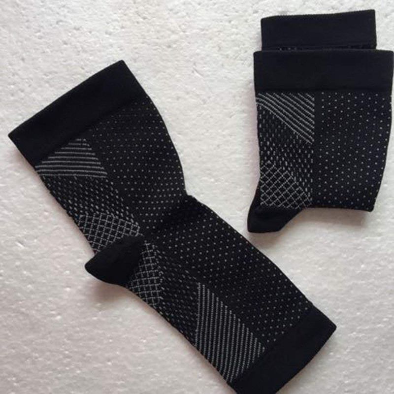 1 Paar Voet Enkel Compressie Sokken Anti Vermoeidheid Spataderen Voeten Mouw Outdoor-S/M