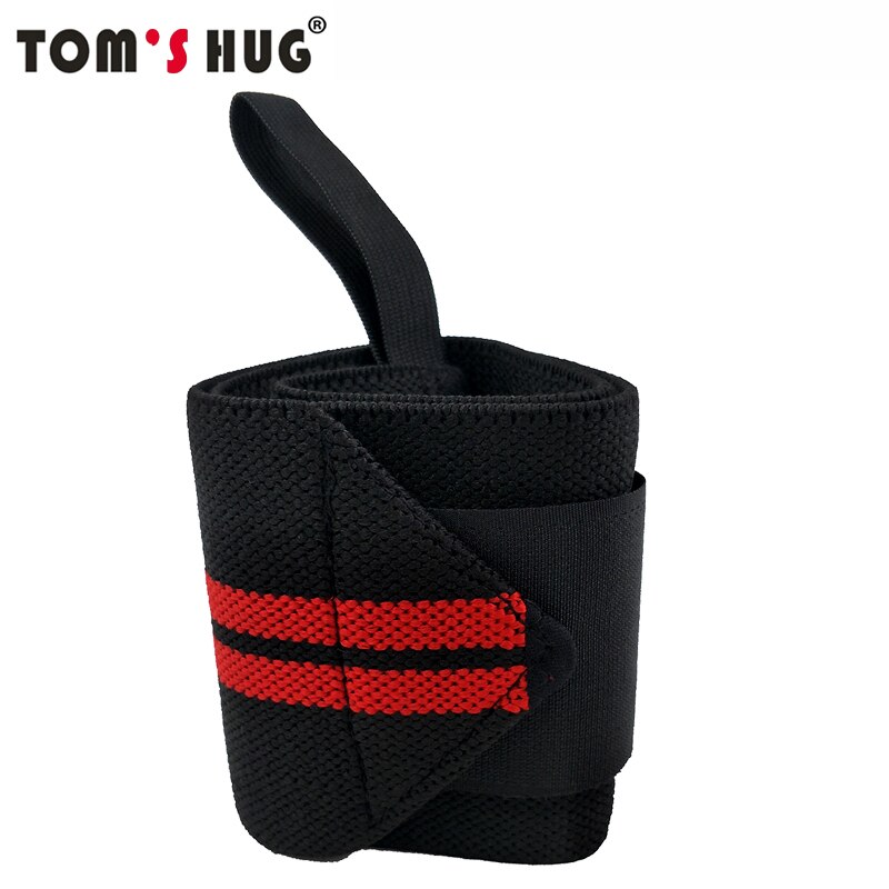 Muñequera ajustable con soporte de Tom&#39;s Hug, pulsera de Protección deportiva, color rojo, 1 unidad