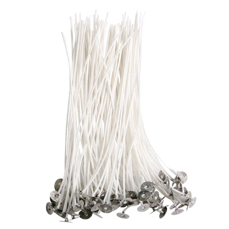 100 stuks 15cm diy kaarslonten met katoenen kern voor het maken van kaarsen voor kunstkaarsen, voorbehandelde accessoires en decoraties
