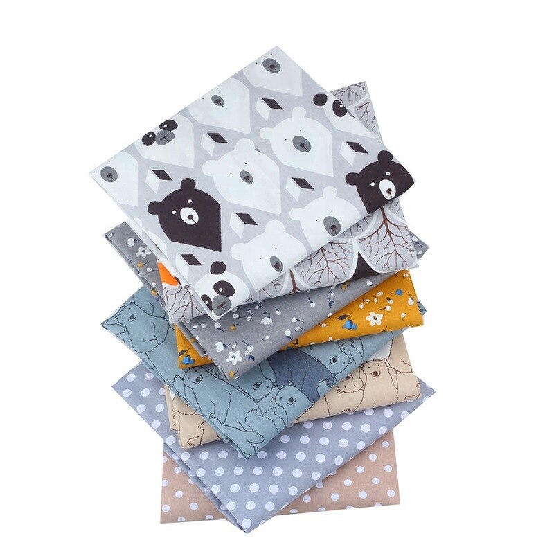 100% Cotton DIY Fabric Exquisite Printed Fabrics Patchwork Cloth Material For Sewing