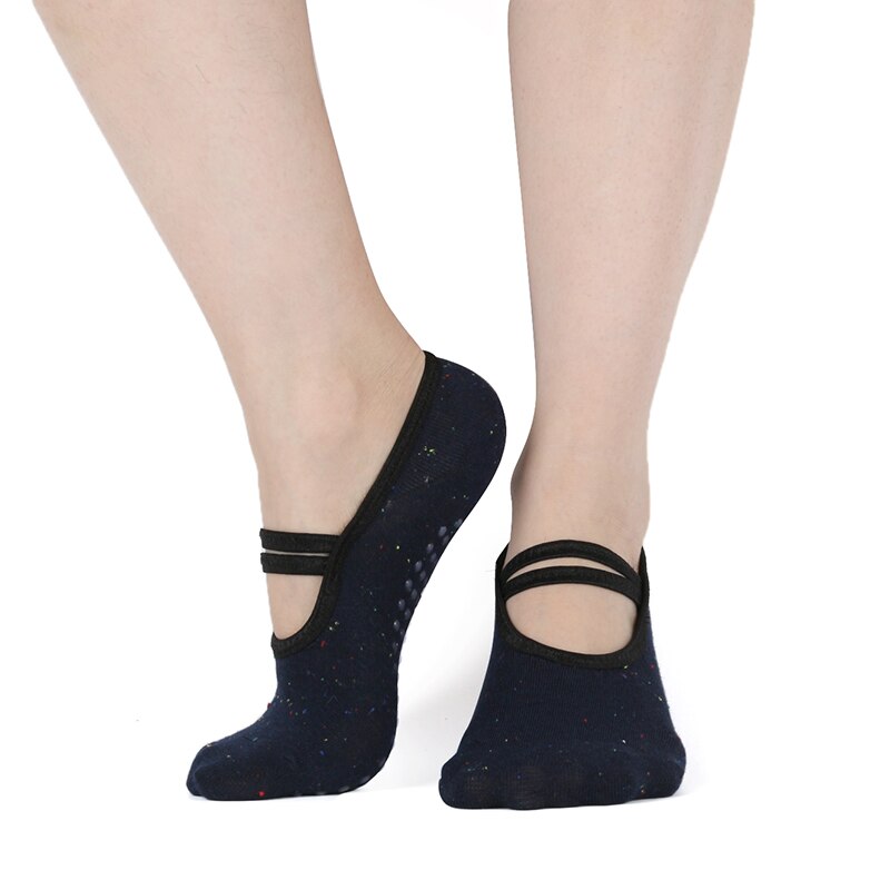 Damen-sportsocken für schnelltrocknende yoga-, pilates-, tanz-, fitnessstudio- und barre-übungen mit rutschfestem grip, ideal für ballett und gymnastik.