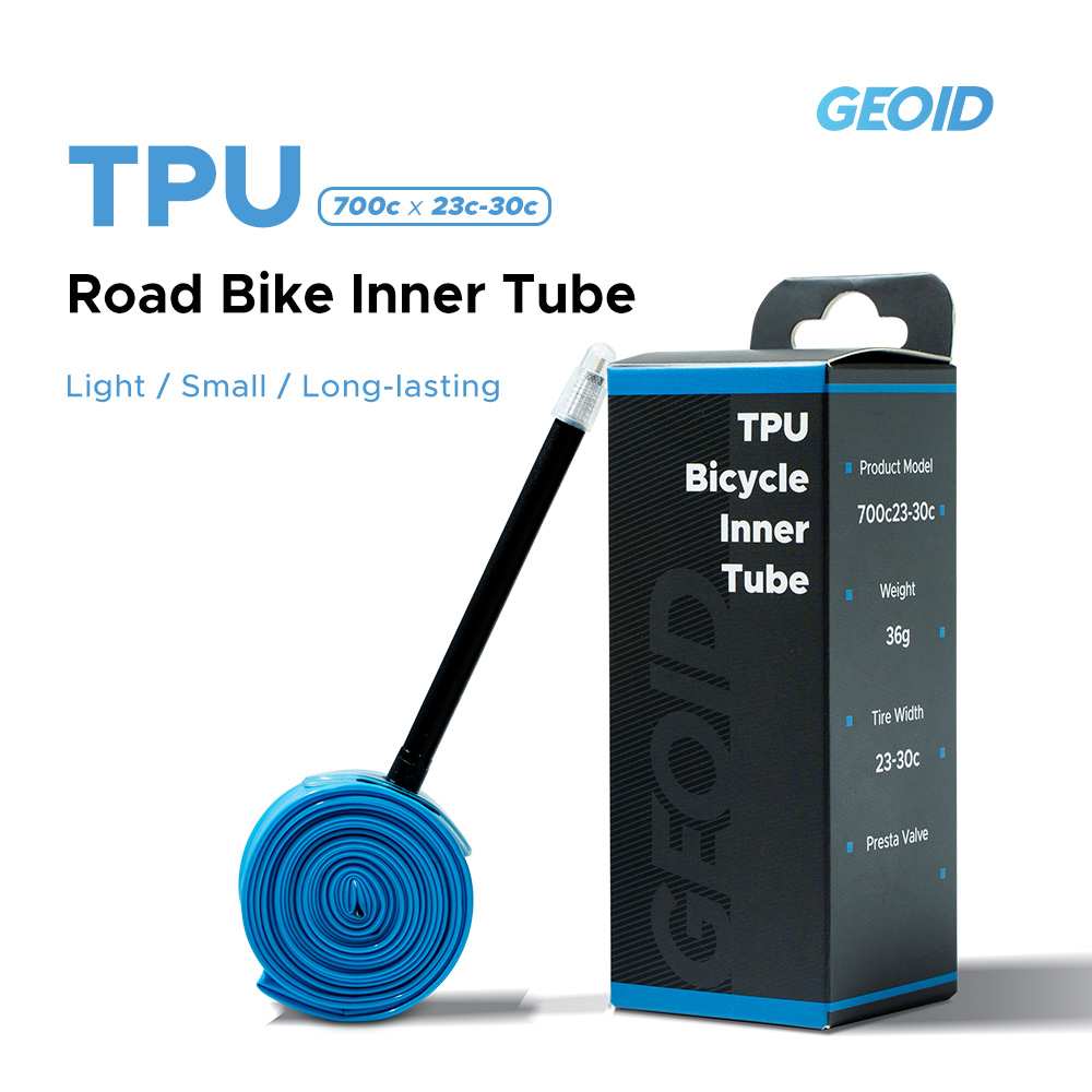 Geoid TPU tubo interior válvula Presta bicicleta de carretera 700C 23-30C súper ligero MTB 29 pulgadas 75mm de longitud válvula reparación neumático de bicicleta