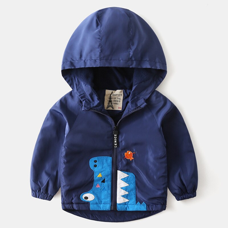 Manteau épais pour garçons, vêtements à capuche pour enfants, dessin animé, automne et hiver, , 7080, 19