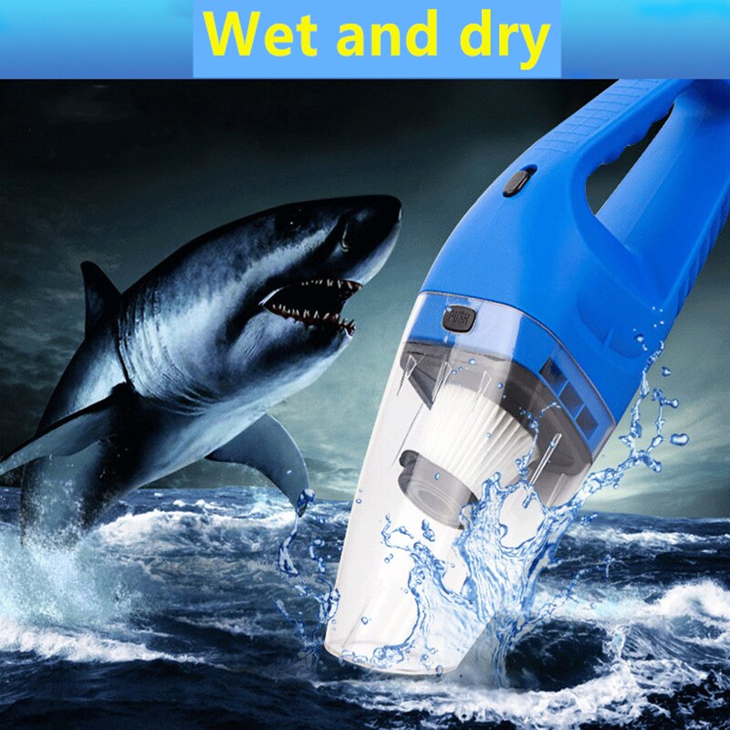 Aspiradora portátil para coche, 120W, 12V, Mini aspiradora de mano, supersucción, Cable de 5m, uso Dual en seco y mojado