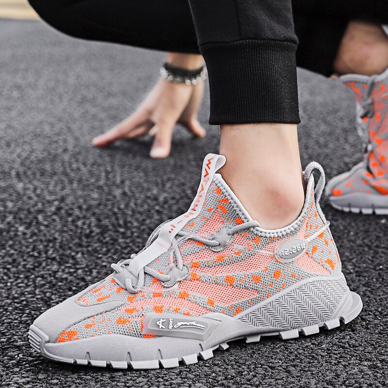 Sportssko mænds fritidssko til mænd sneakers holdbare ydersål træner zapatillas deportivas hombre sportssko