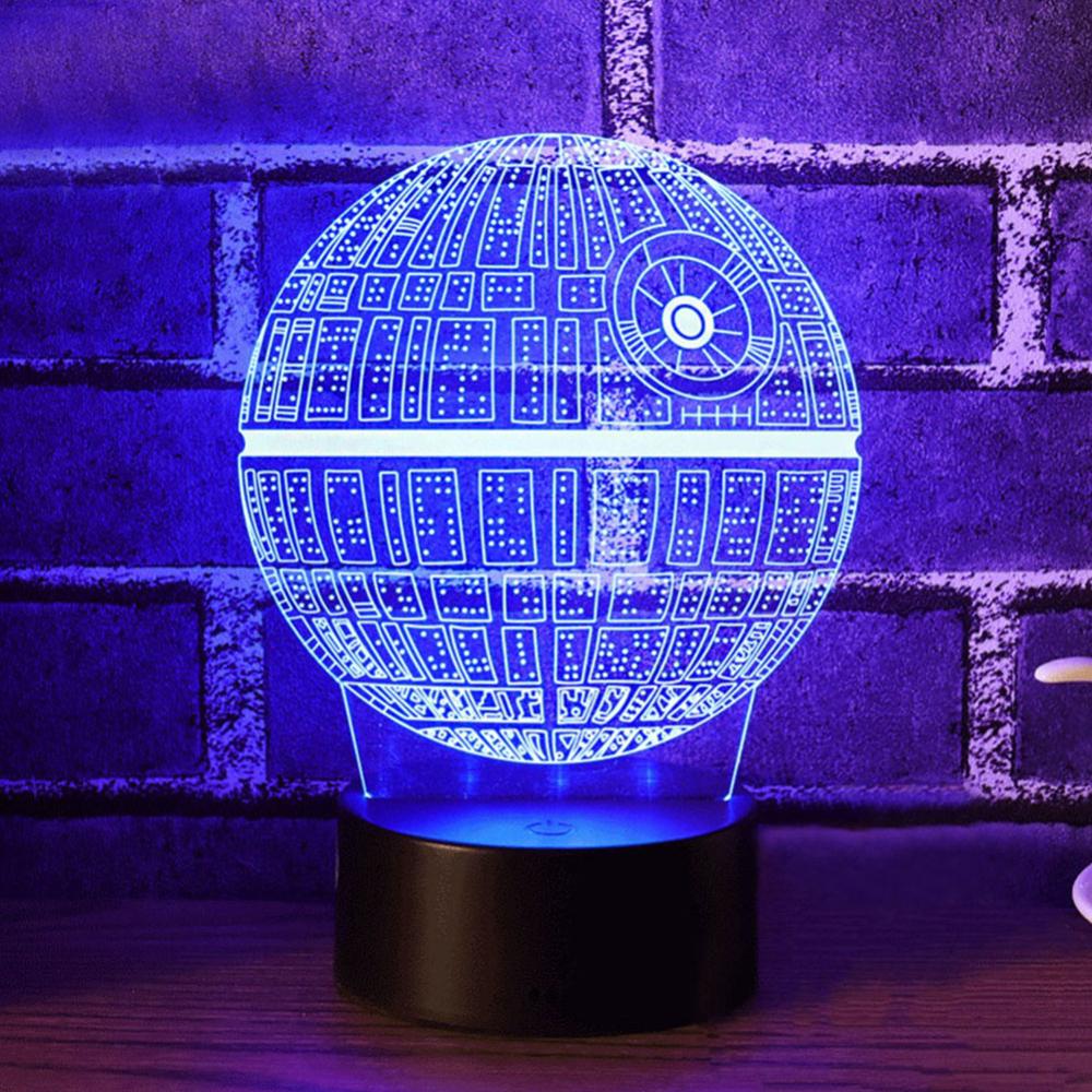 Socle lumineux 3D avec télécommande tactile lumineux romantique luminaire support de lampe Bases de lampe maison intérieure (seulement support de lampe)