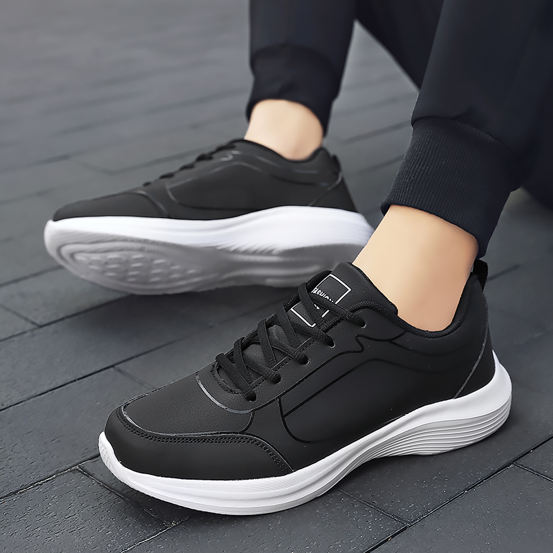New men's pu sneakers, men's casual shoes, outdoor jogging training shoes, high-quality comfortable men's shoes, size e 48