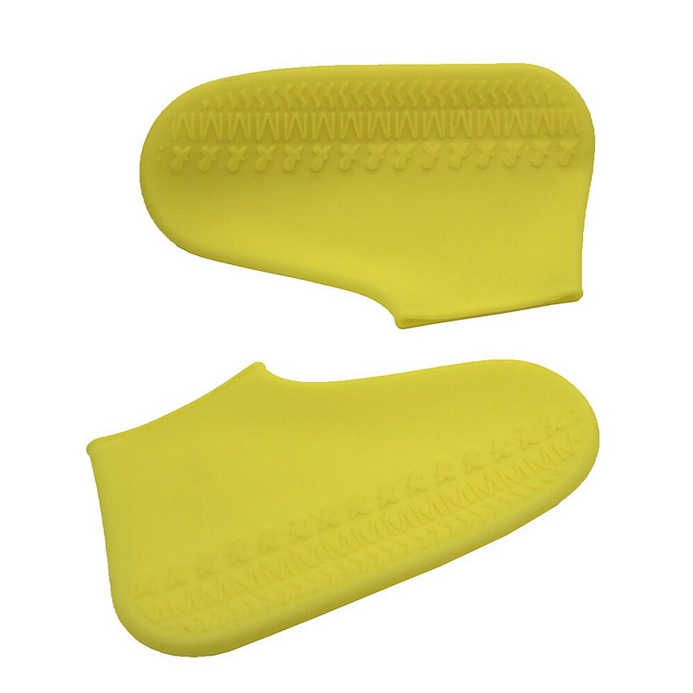 Regen Stiefel Abdeckung Wasserdichte Schuhe Abdeckung Silikon Regendicht Mehrweg Abdeckungen Gummi Slip-beständig Regen Boot Überschuhe Männer Frauen: yellow