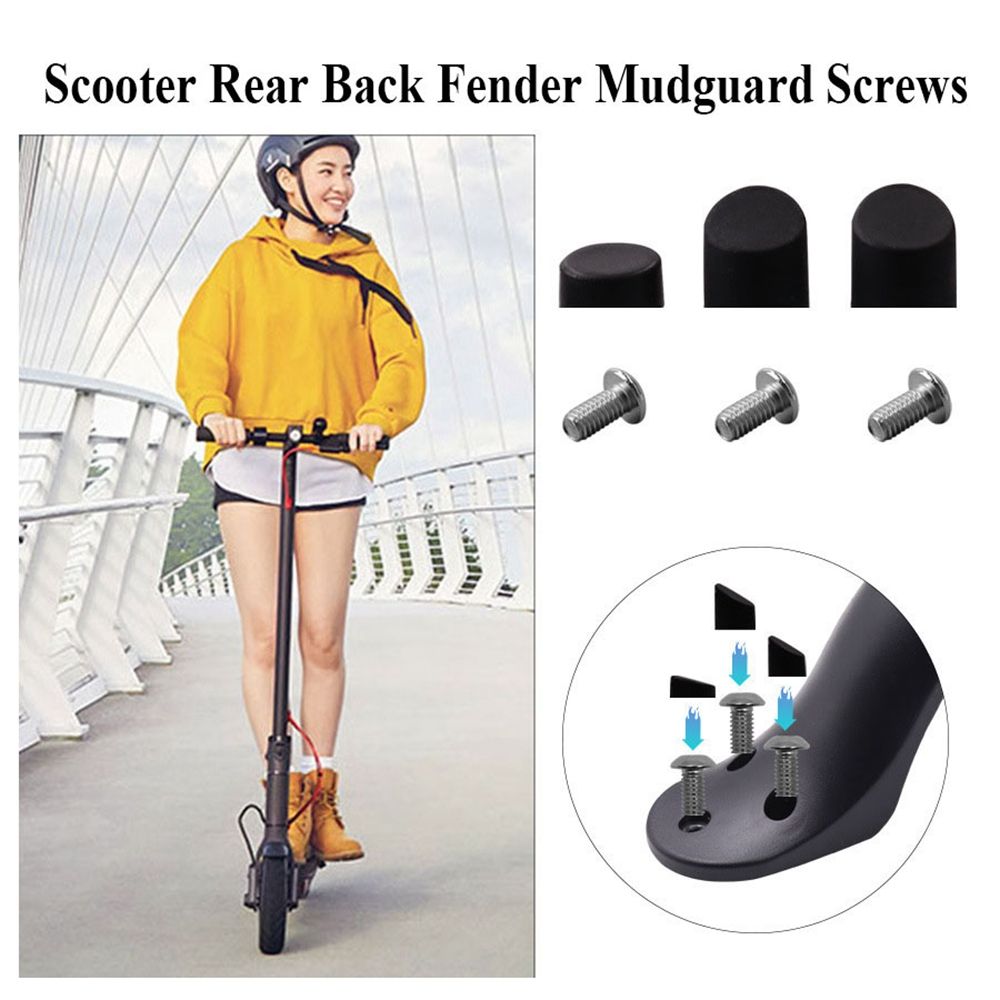Elektrische Schroef Elektrische Scooter Accessoires Plug Cover Spatbord Schroeven Terug Spatbord Schroeven Scooter Rear Onderdelen Rubber Cap