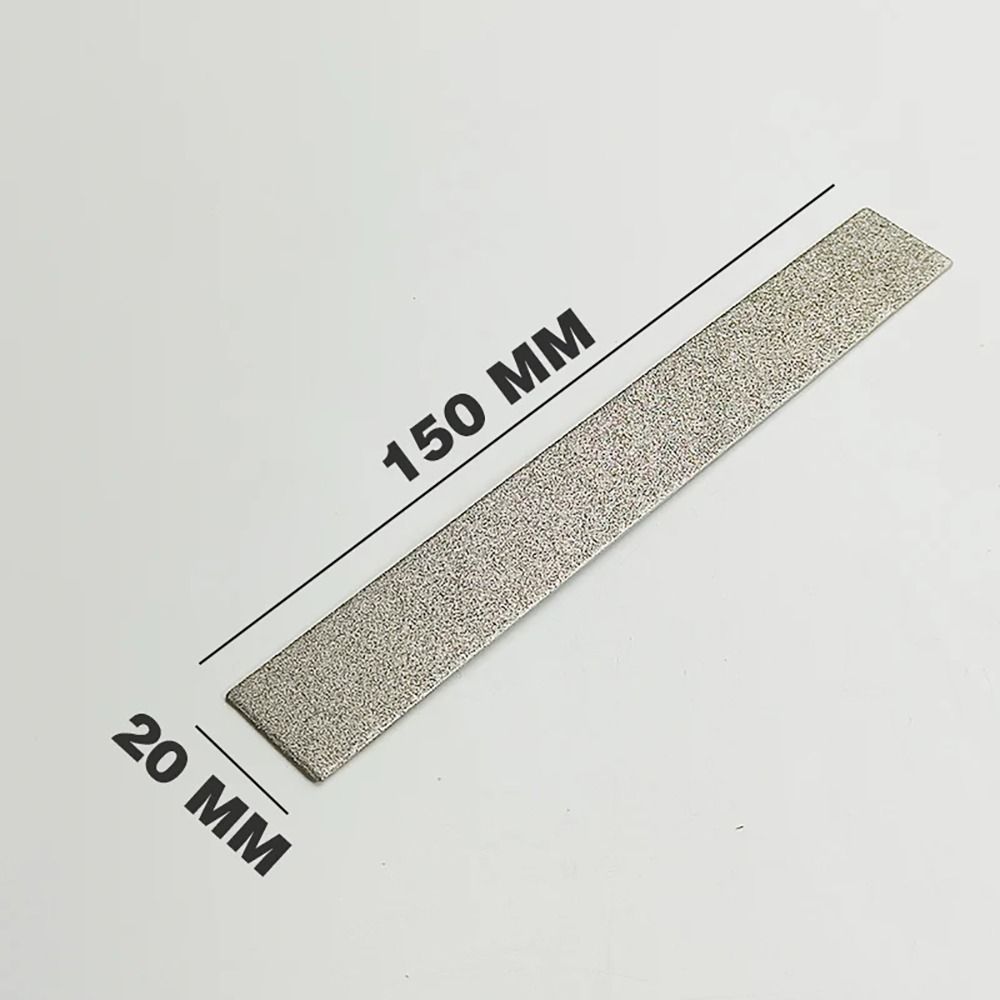 Disco de pulido de esmeril galvanizado Rectangular, tira de pulido de diamante, herramientas de afilado abrasivo, 80-3000Grit, 150x20mm, 1 unidad
