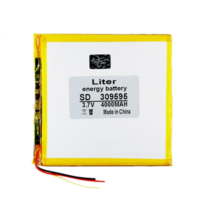 3 Lijn 309595 3.7V 4000Mah Li-Ion Batterij Voor Tablet Pc 7 Inch 8 Inch 9Inch Tablet Batterij innerlijke: 309595