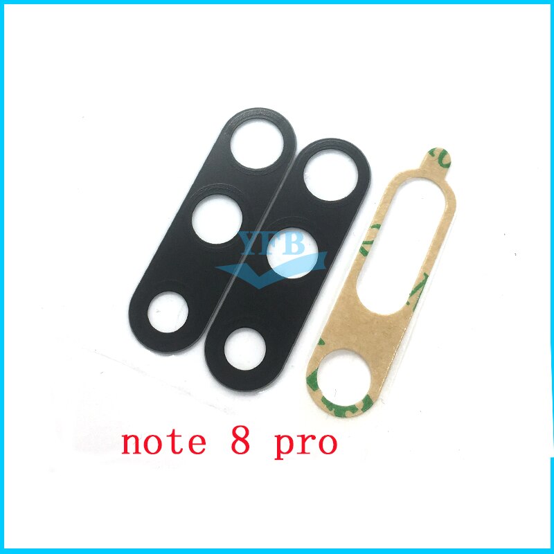 10PCS Camera Glass Lens For Xiaomi Redmi Note 9 9S 10 8 7 6 5 5A Pro Rear Bcak Camera Glass Cover With Adhesive Sticker