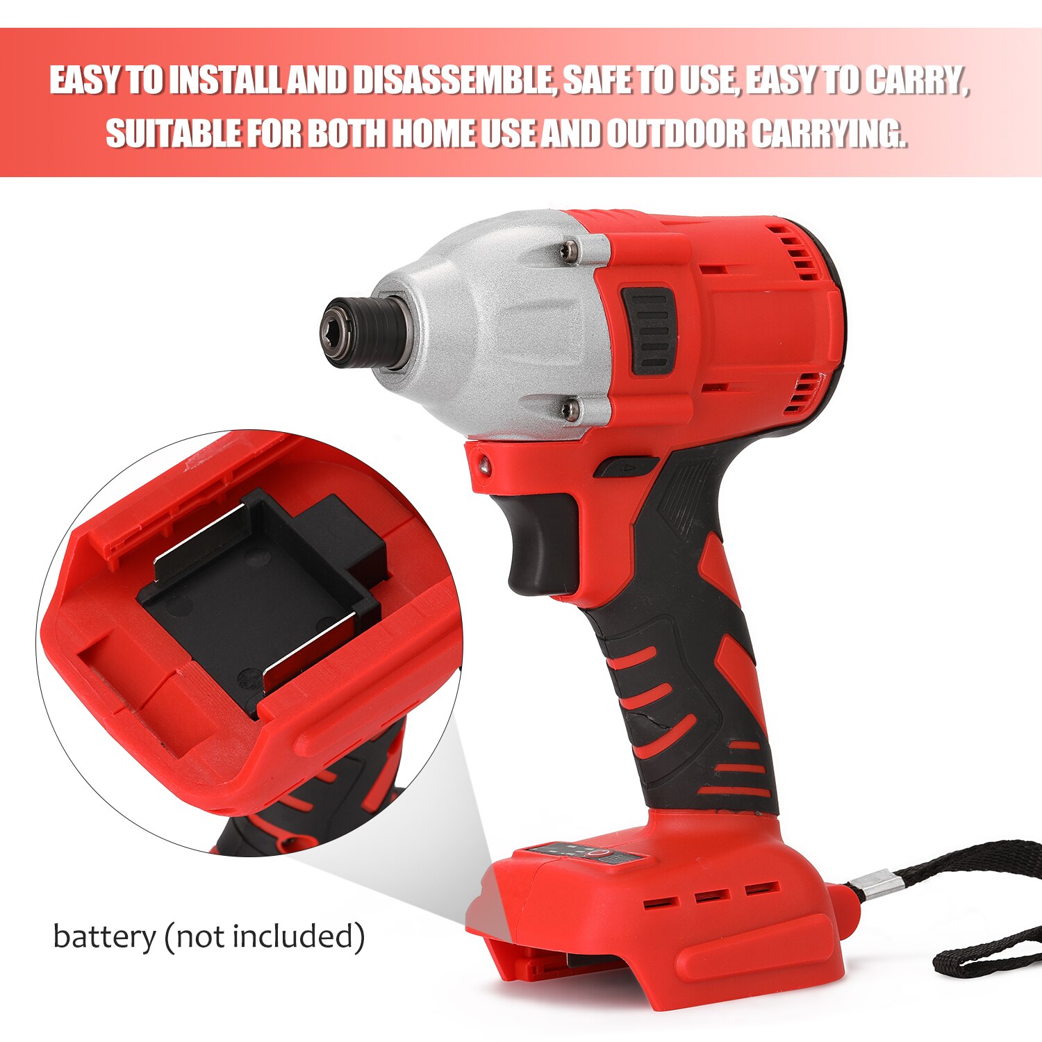Electric Rechargeable Cordless Brushless Impact Screwdriver Wireless Electric Hand Screwdriver Home DIY Electric Power