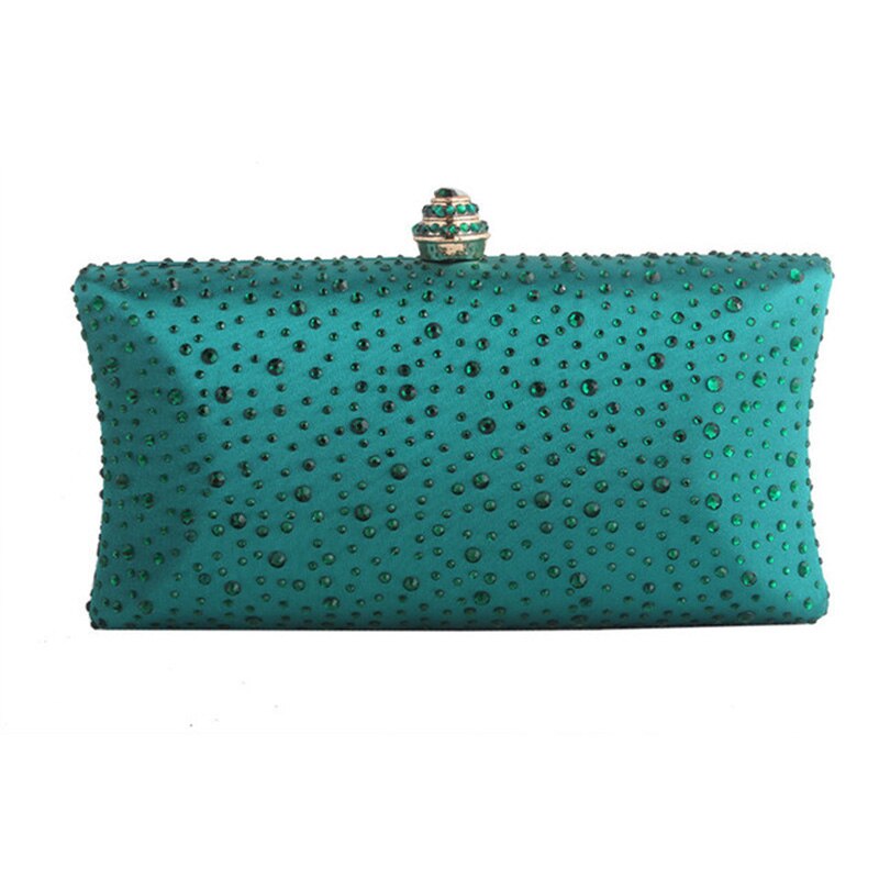 Clutch Bags for Women Wedding Green Clutch Purses and Handbags with Rhinestone Gold Shoulder Bag Ladies Evening Bag ZD1300: Green