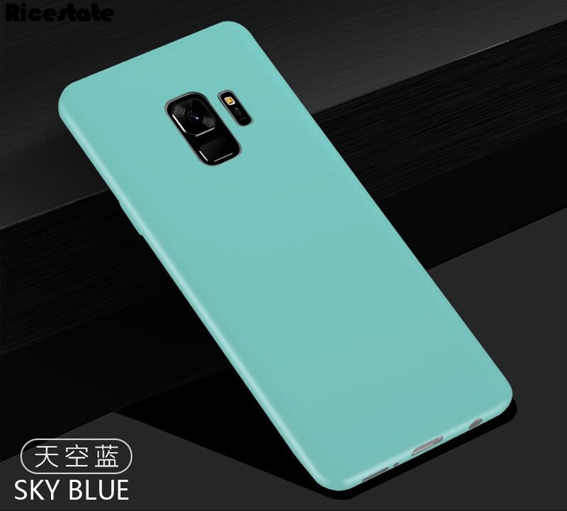 Fundas Für Samsung Galaxy A6 Fall Weiche Silikon TPU Matte Abdeckung Für Samsung A6 Plus A6 + A6 + telefon Fall: For Samsung A6 / Himmel-Blau