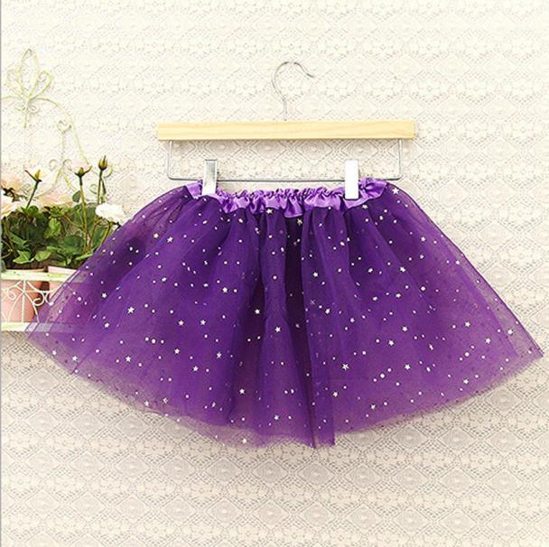 cute Baby Kids Girls Princess Stars Sequins Party Dance Ballet Lace Tutu Skirts girl mini skirt for party wedding Summer