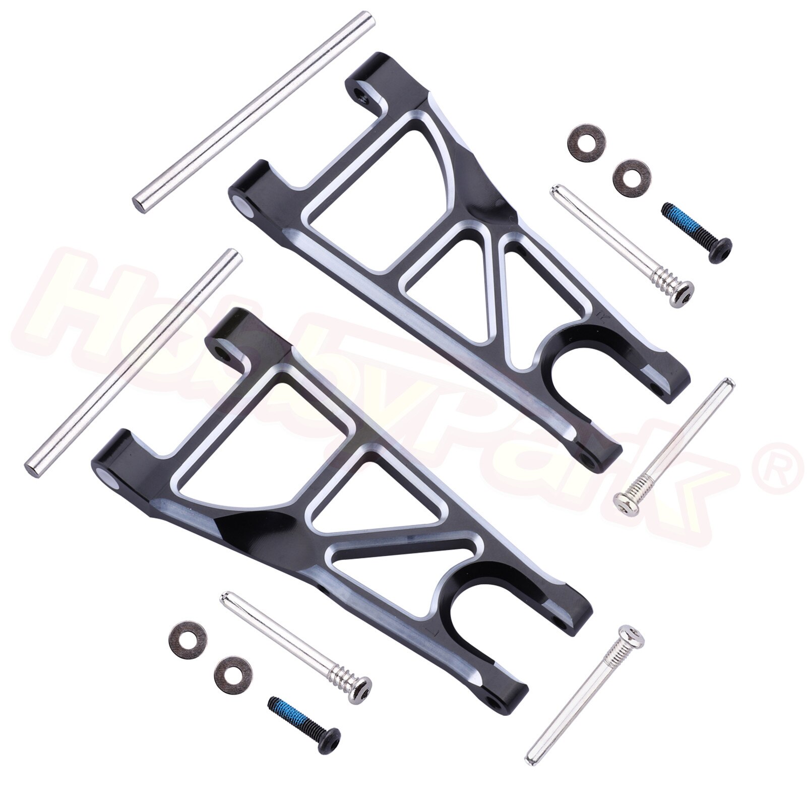 Hobbypark Aluminum Suspension Arms Set (Front &amp; Rear) for Arrma 1/10 Granite 4X4, Big Rock, Senton