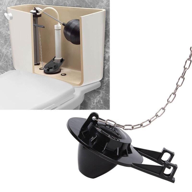 Toilet Flapper 2 inch Easy to Install with Chain &amp; Long Lasting Rubber Water Saving Flush Valve Toilet Leaking Flapper