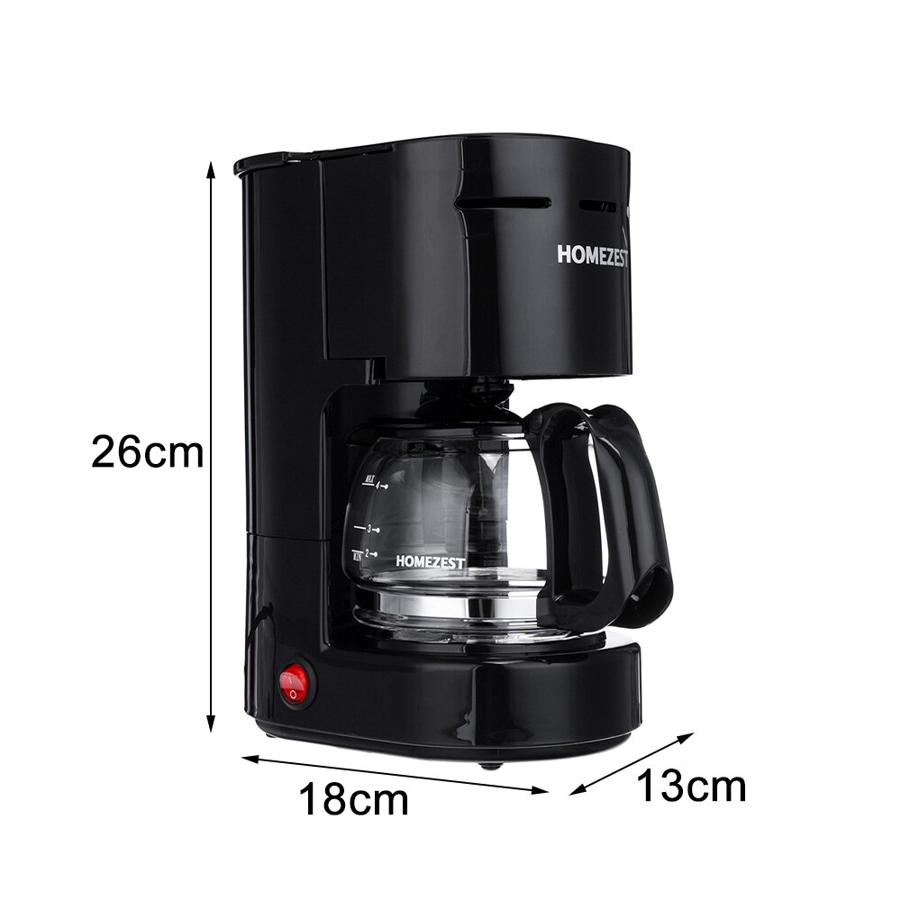 650ml Household Electric Drip Coffee Maker Smart Auto Cup Coffee Machine Auto Keep Warm Coffee Machine For Home Office 220V