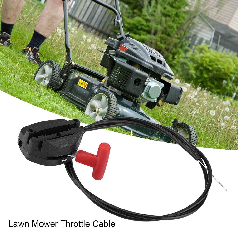 Universal Lawn Mower Throttle Cable & Control Lever Kit - Replacement For Garden Lawnmower Models