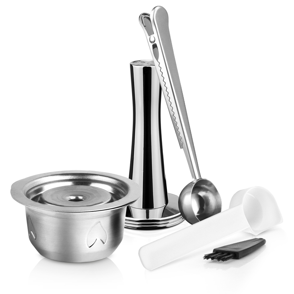 Capsules de café réutilisables en acier inoxydable, grande tasse pour Nespresso Vertuo, filtre expresso Vertuoline: 80ml / Chocolate