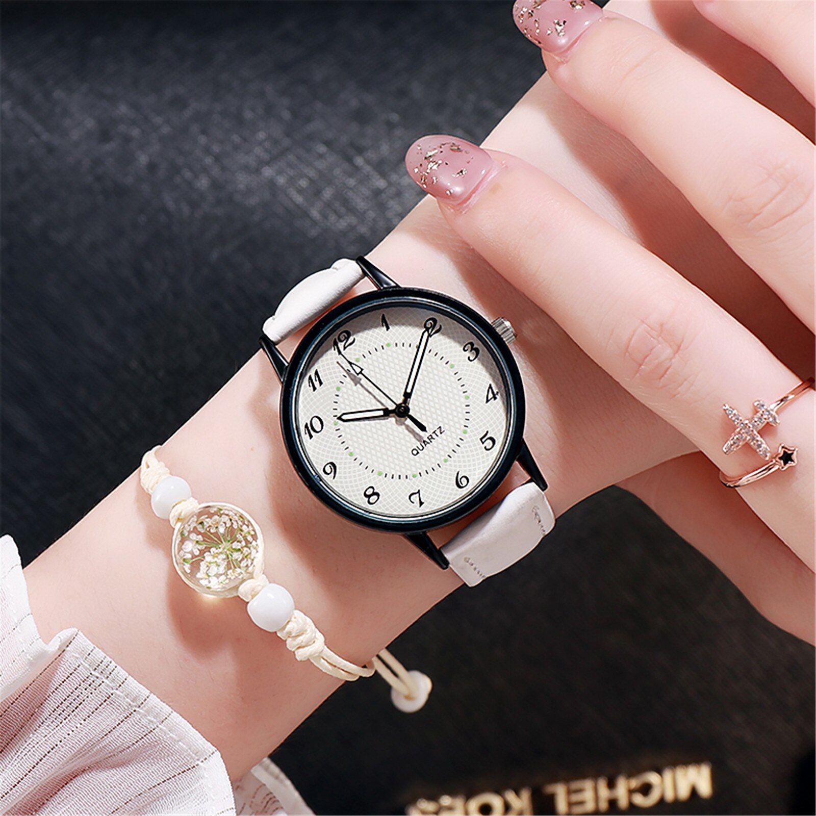 Lichtgevende Horloge Dames Horloge Quartz Horloge Lichtgevende Dames Pols Horloges Vrouwen Lederen Band Armband Horloge Voor Vrouwelijke
