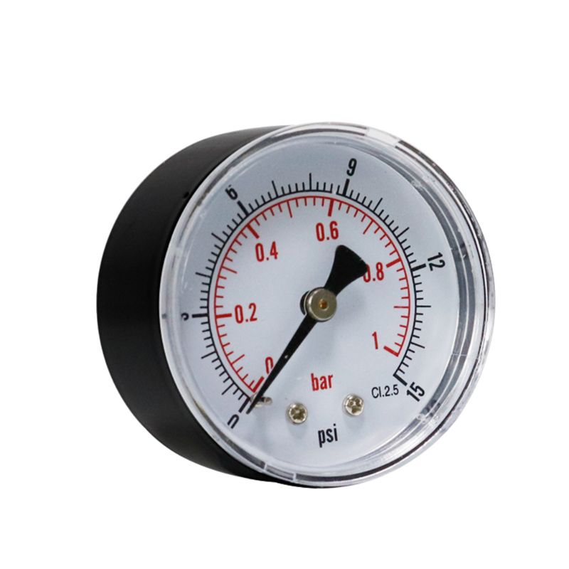 Pressure Gauge 52mm Dial 1/8" BSPT Horizontal 0/15,30,60.100,160,300 PSI & Bar