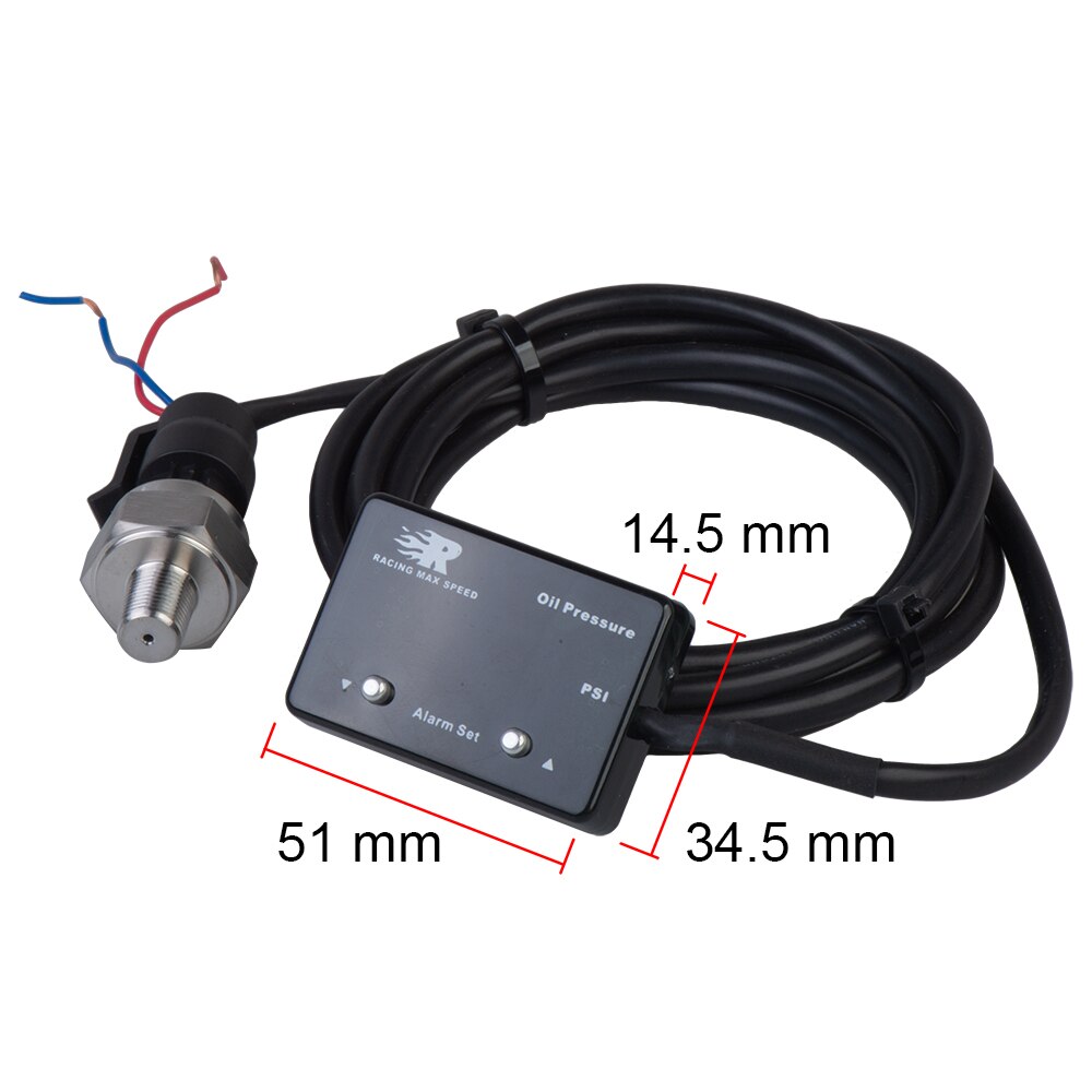 200psi 1/8 npt sensor 12v digital oil gauge pressure display oil pressure gauges/meter with sensor