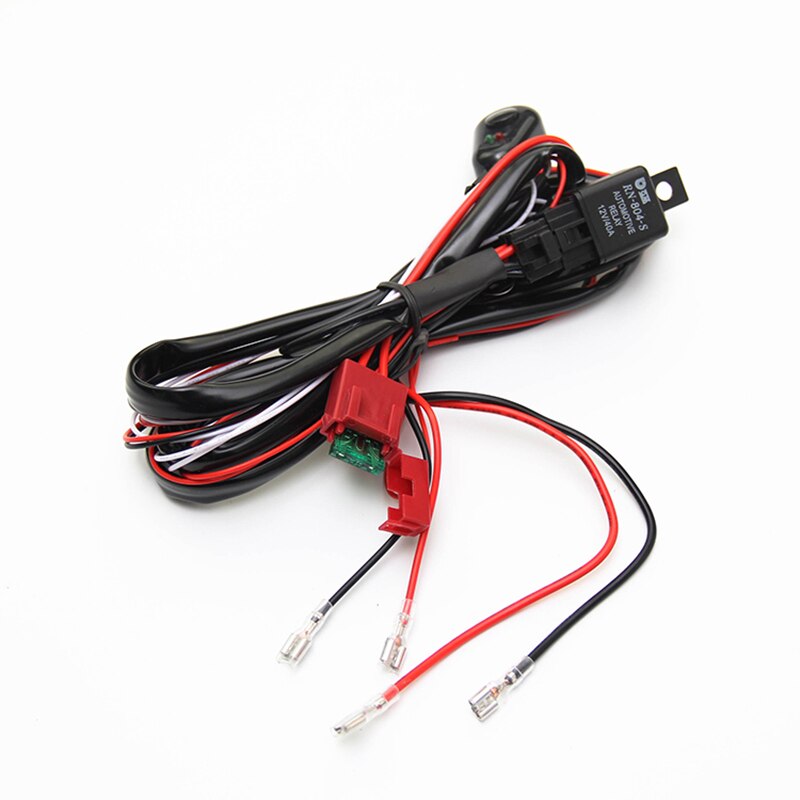 Wire Harness 2M 12v 24v 40A Harness Relay Loom Cable Kit Fuse for Autopilot Off-road Led Work Light Car LED Light Bar Wire