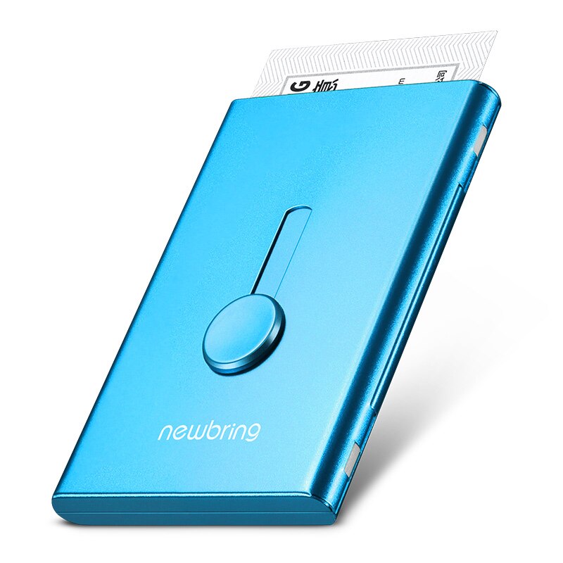 Brengen Kaarthouder Metalen Portemonnee Voor Mannen Visitekaartje Case Automatische Aluminium Credit Card Organizer Wallet Minimalisme