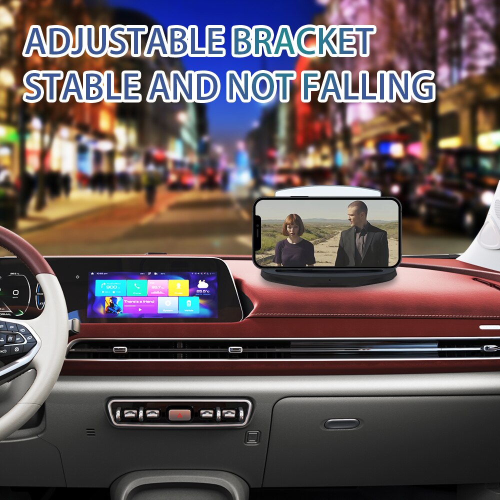 Neue HUD Head Up Display Handy-Navigation GPS Projektor 10W Qi Drahtlose Ladegerät Pad Smartphone Halter Auto Lade halterung